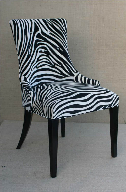 Gatsby Chair Zebra Print
