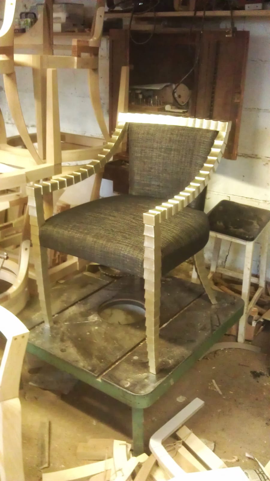 Silver Gilded scaled chair