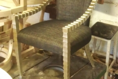 Silver Gilded scaled chair