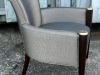 Brass Capped Arm Chair