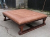 Large Carved Mahogany Stool