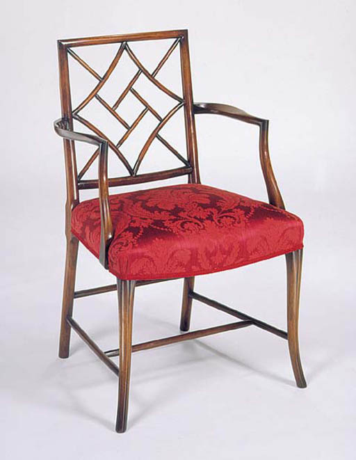 Chinese Chippendale Arm Chair