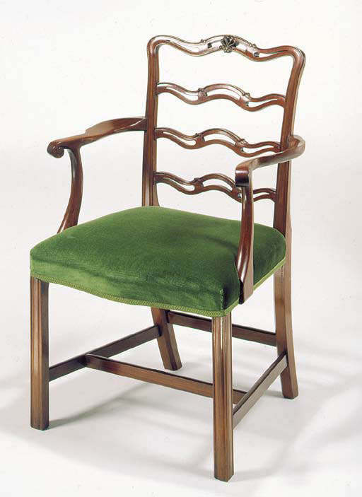 Chippendale Ladder Back Arm Chair