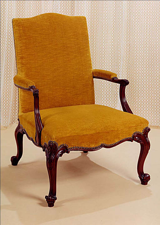French Hepplewhite Library Chair