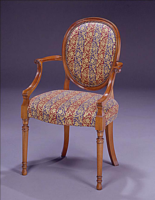 Hepplewhite Oval Back Arm Chair (Ref 247)